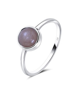 Orange Moonstone Silver Rings NSR-2465-OM